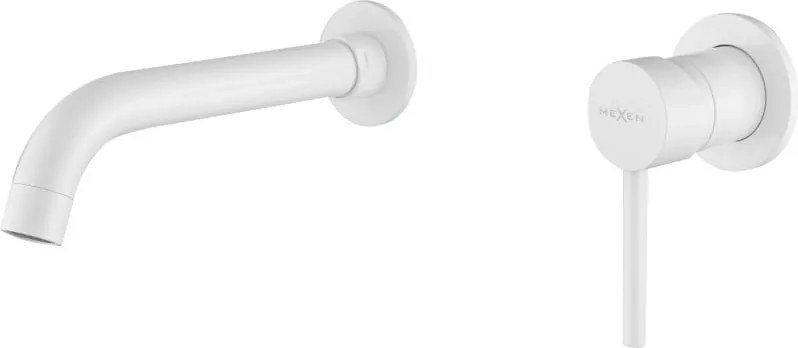 Mexen Alma inbouw wastafelmengkraan, wit - 75015-20