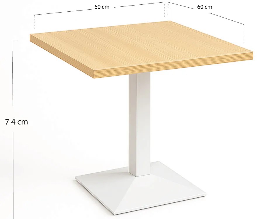 Kuat Wit 60cm tafel