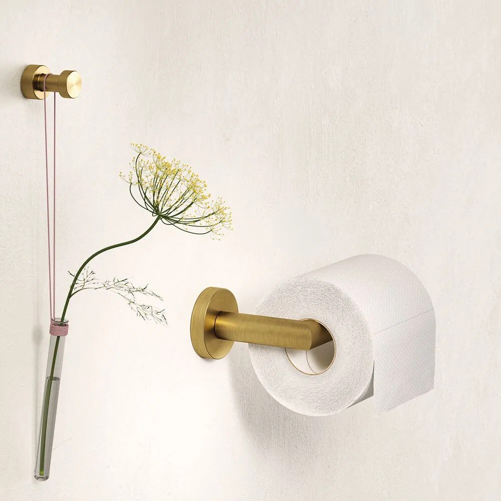 Geesa Nemox toiletrolhouder goud geborsteld