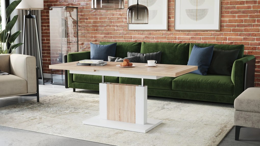 ORION sonoma eiken / wit, salontafel