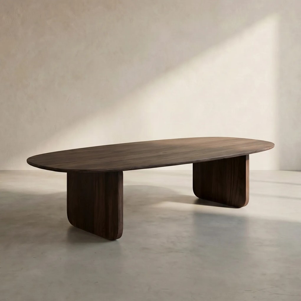 Organische Salontafel Bruin - 120 X 70cm.