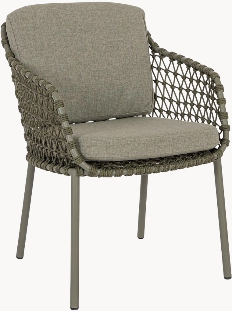 Tuin eetstoelen Ivissa met armleuning, 2-delig