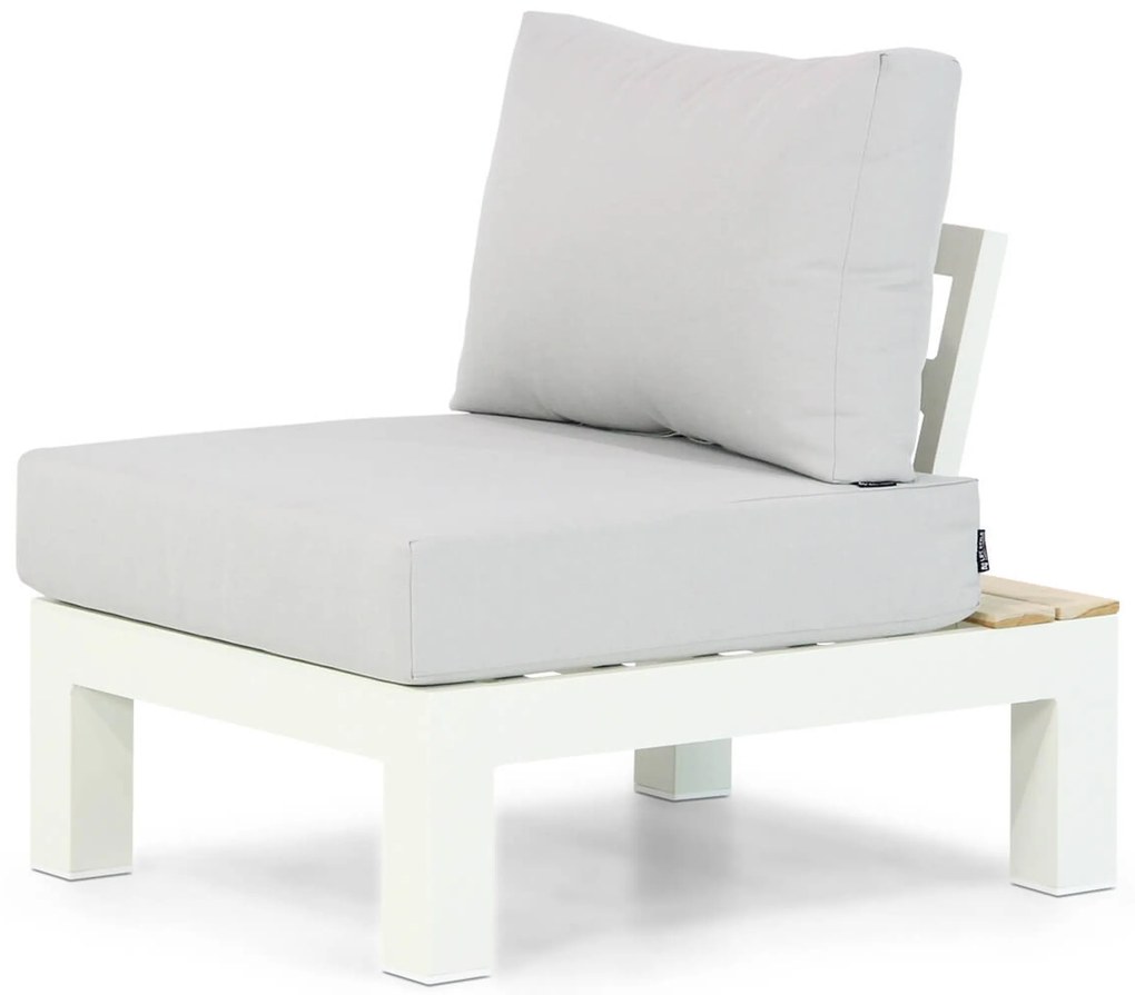 Loungeset 6 personen Aluminium/teak Wit Lifestyle Garden Furniture Ravalla