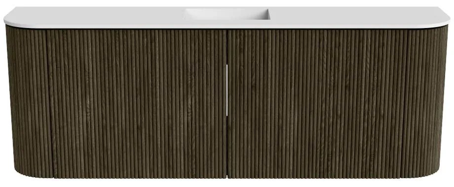 Mondiaz Joya 115cm toiletmeubel ronding links/rechts shadow met wastafel faye midden 1 kraangat talc