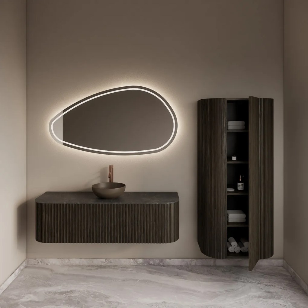 Gliss Design Alluro kolomkast 160cm charcoal