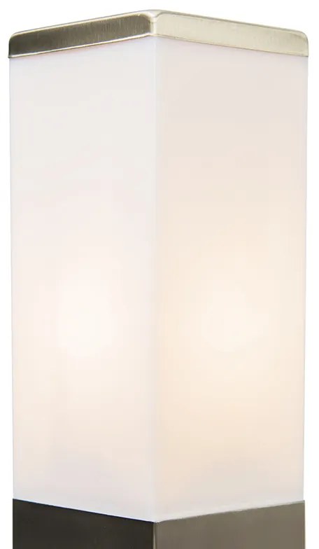 Smart buitenlamp 45 cm staal incl. Wifi P45 - Malios