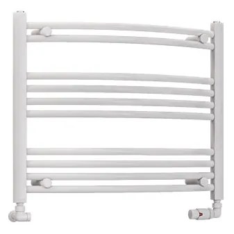 Eastbrook Wendover gebogen handdoekradiator 75x60cm 314W wit glans