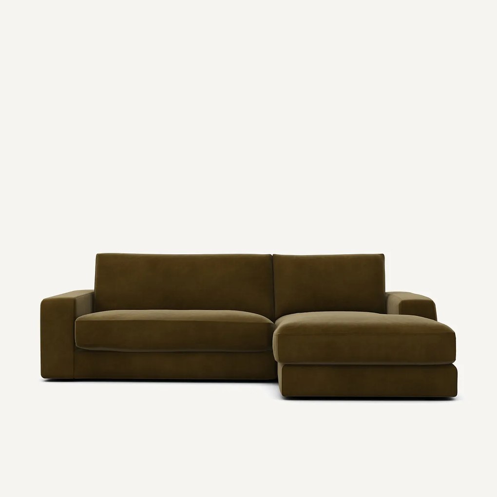 Hoekbank in fluweel, Skander