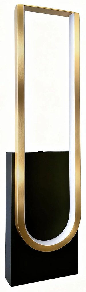 Wandlamp LED APP1782-W Brush Gold/Black