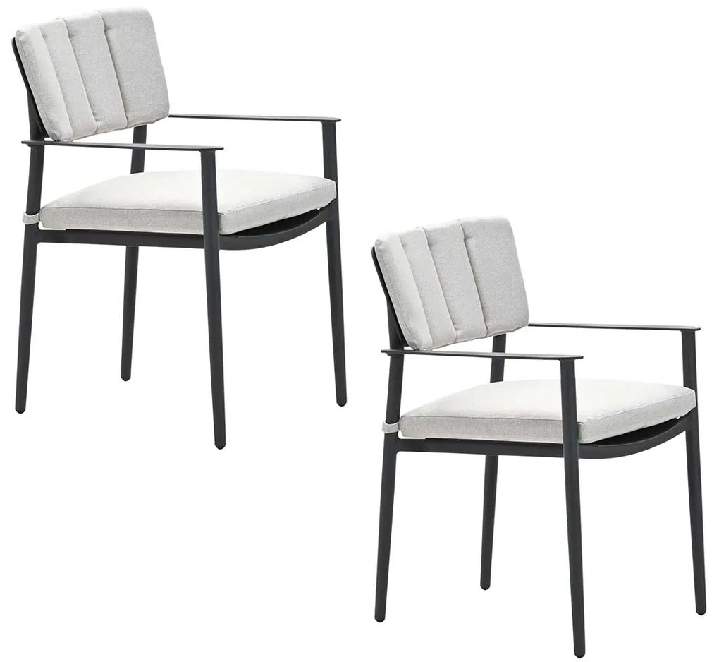 Garden Impressions Dane tuinstoel desert sand - 2 stuks