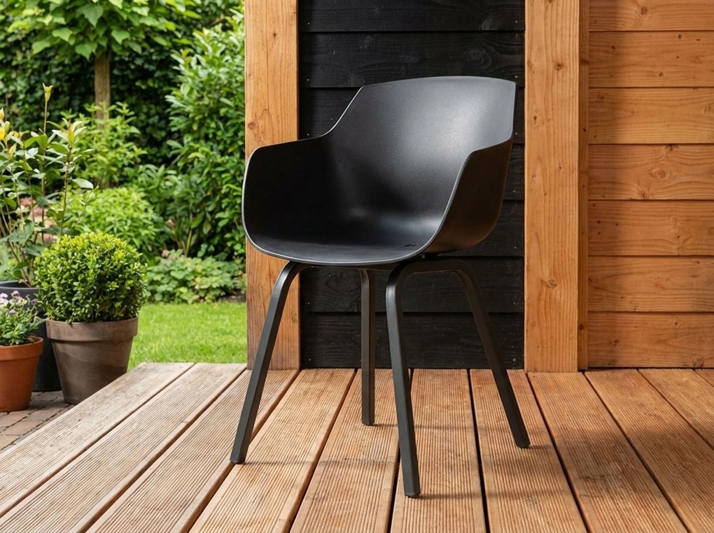 Tuinset 4 personen 180 cm Kunststof Grijs Lifestyle Garden Furniture Salina/Alicante