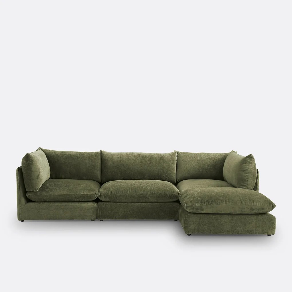 Modulaire bank, getextureerd fluweel, Malo