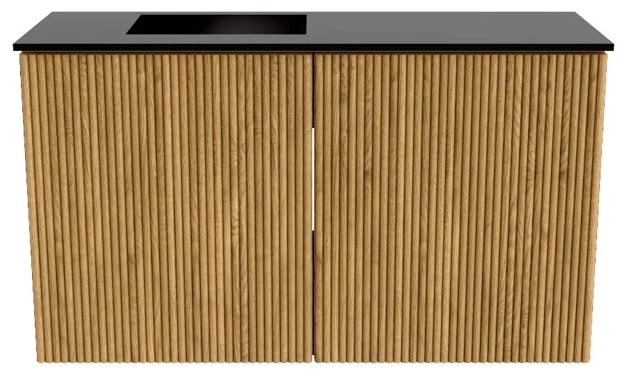 Mondiaz Joya 70cm toiletmeubel oak met wastafel faye links 1 kraangat urban