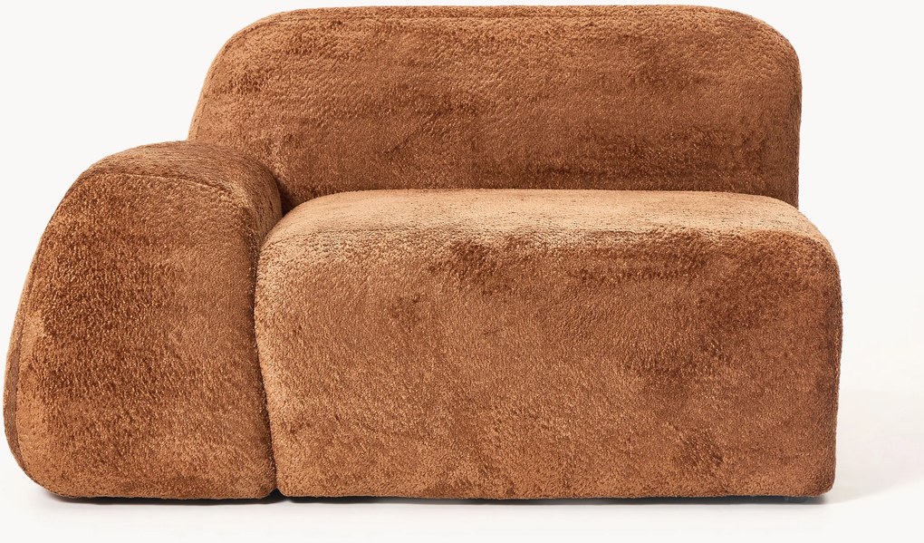Hoekmodule Wolke van teddy-bouclé