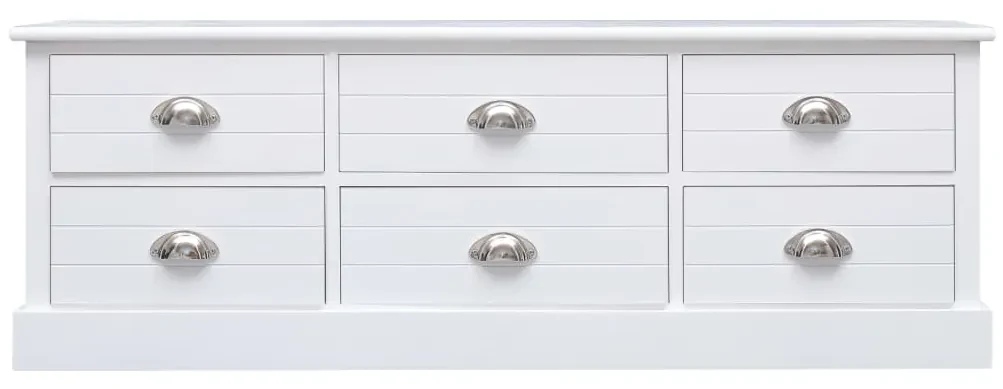 vidaXL Halbank 115x30x40 cm hout wit