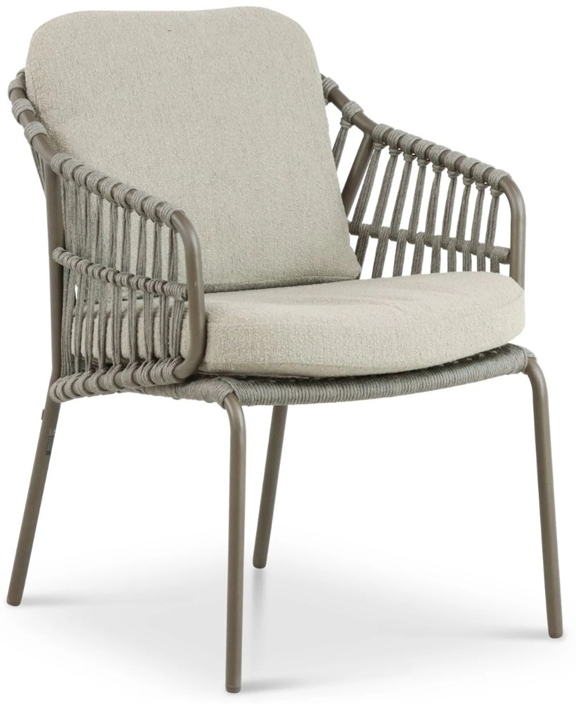 Tuinset 6 personen  Aluminium/rope Taupe 4 Seasons Outdoor Capalbio/Leafline