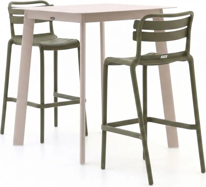Barset Forza  | 2 personen | Tuinset aluminium | 3-delig | Kees Smit Tuinmeubelen