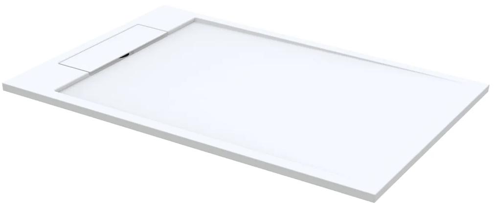 Douchebak Best Design Decent 180x90x4.5 cm Solid Surface Mat Wit