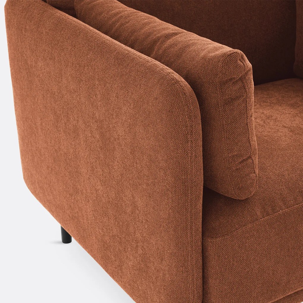 Fauteuil, stof met structuur, Victor