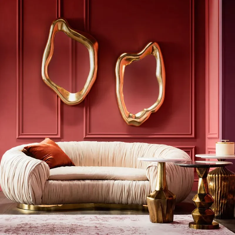 Kare Design Hologram Gouden Dali Spiegel XXL - 75.5x119cm