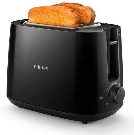 PHILIPS toaster HD2581/90 Daily Collection, 2 roostersleuven, 830 W, zwart