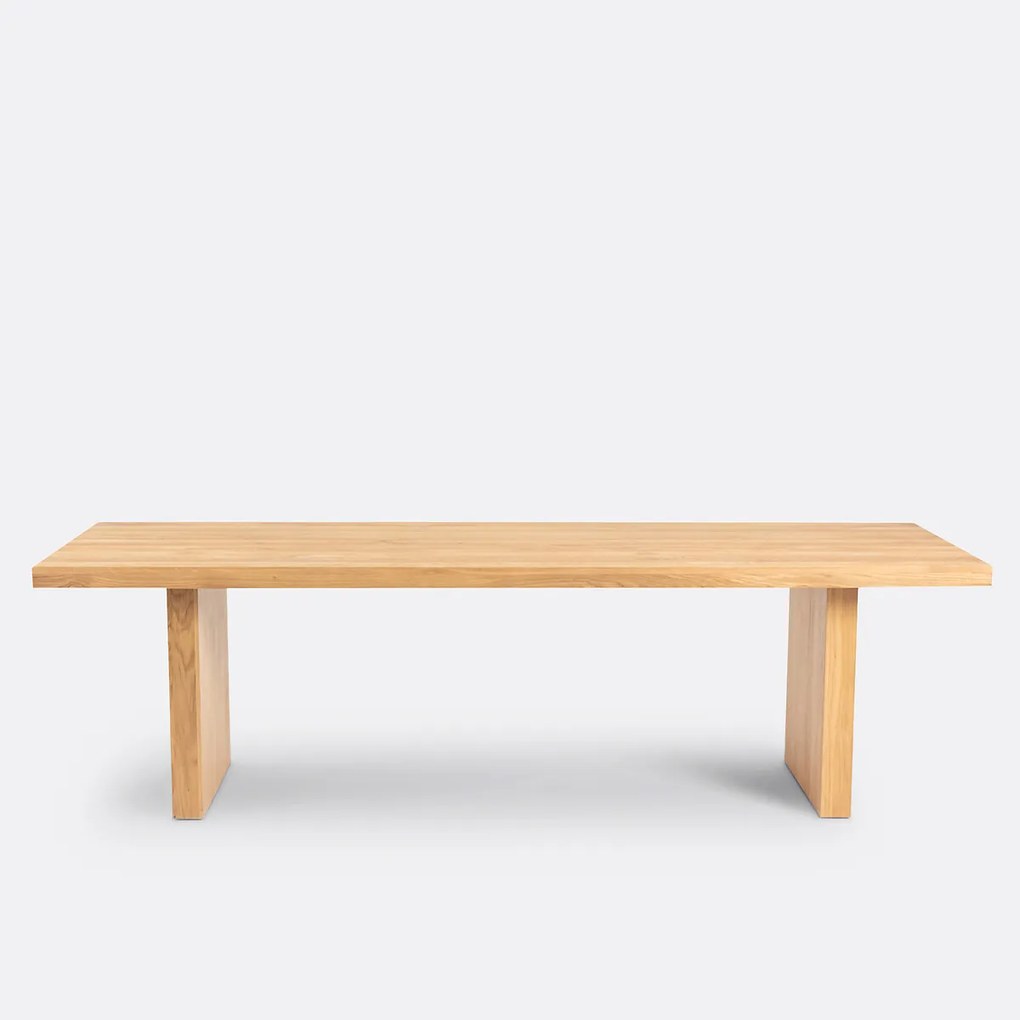 Tafel 8/10 personen in massief eik, Vova