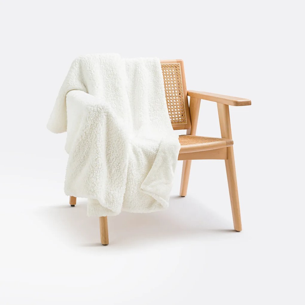 Plaid in fleece en sherpa, Maxine