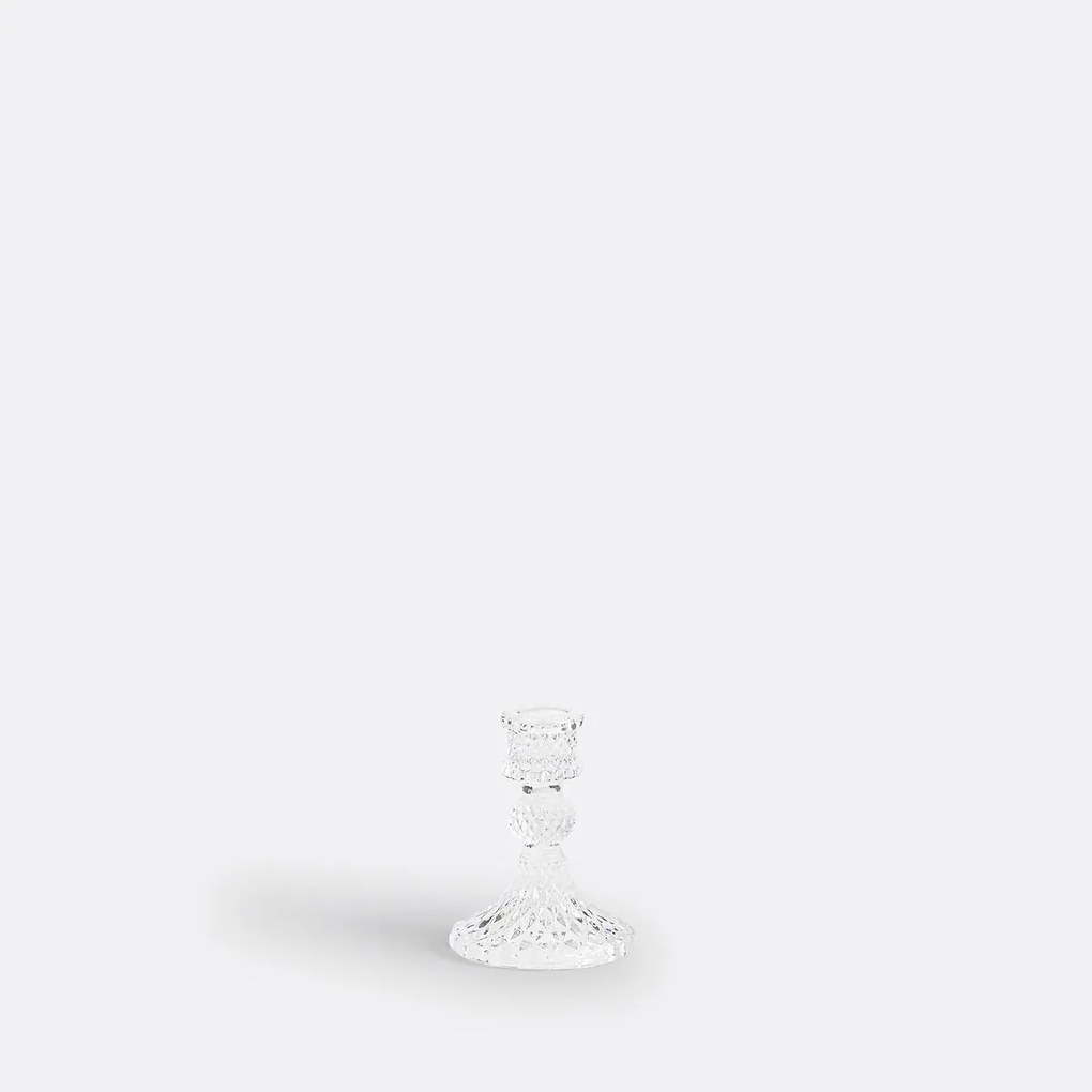 Kandelaar in glas H10,2 cm, Carsa