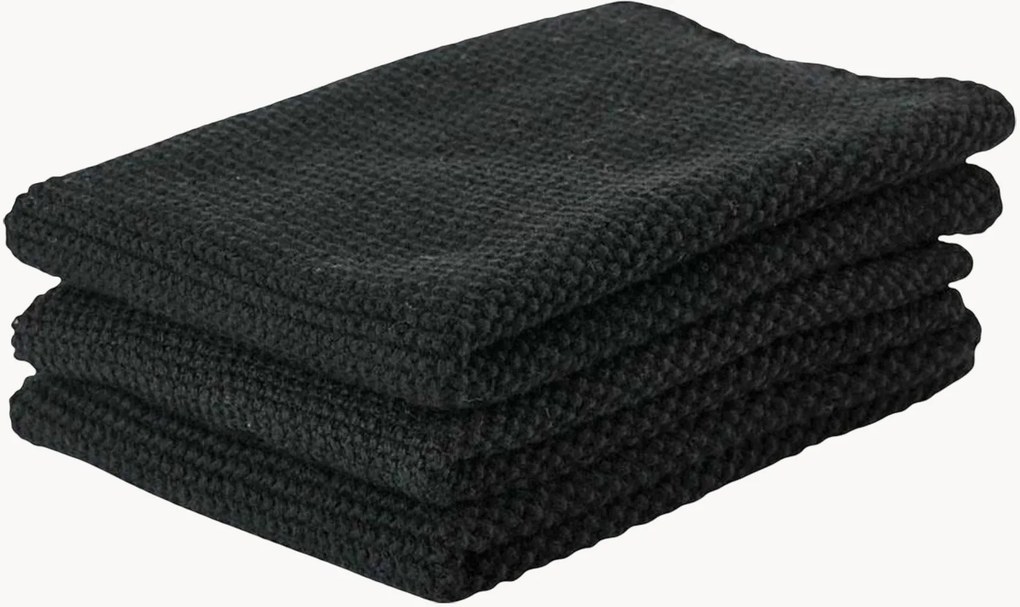 Theedoeken Nordic Black, 3-delig