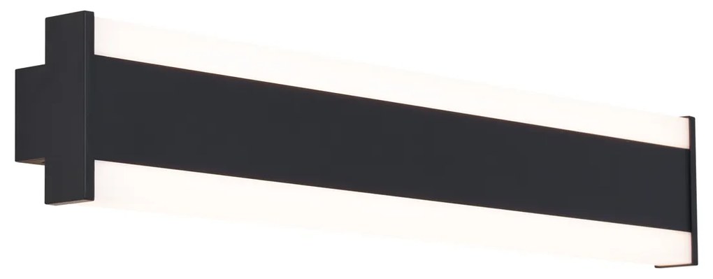 Buitenlamp Moderne wandlamp zwart CCT 60cm incl. LED IP54 - Vanya Modern IP54 Buitenverlichting