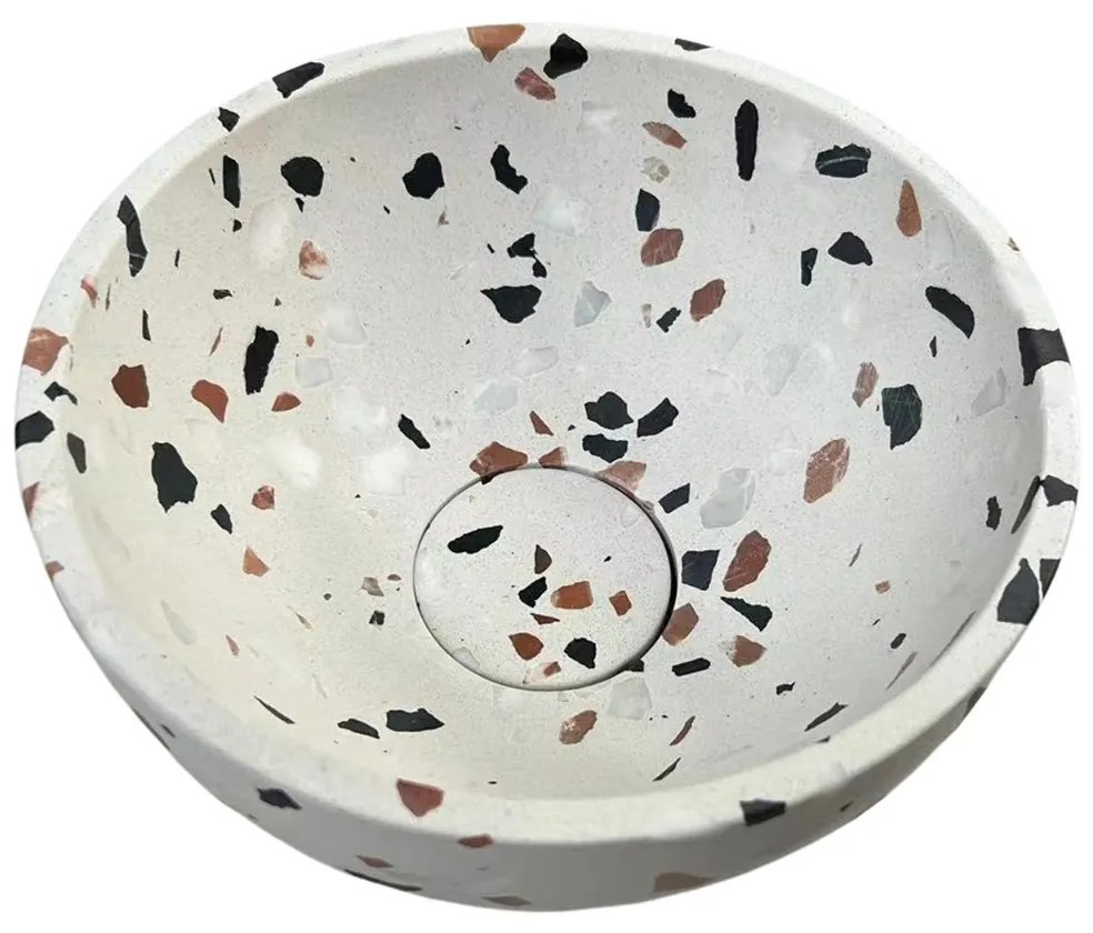 Livli Estrela toiletmeubel 40cm ribbelfront met Terrazzo waskom