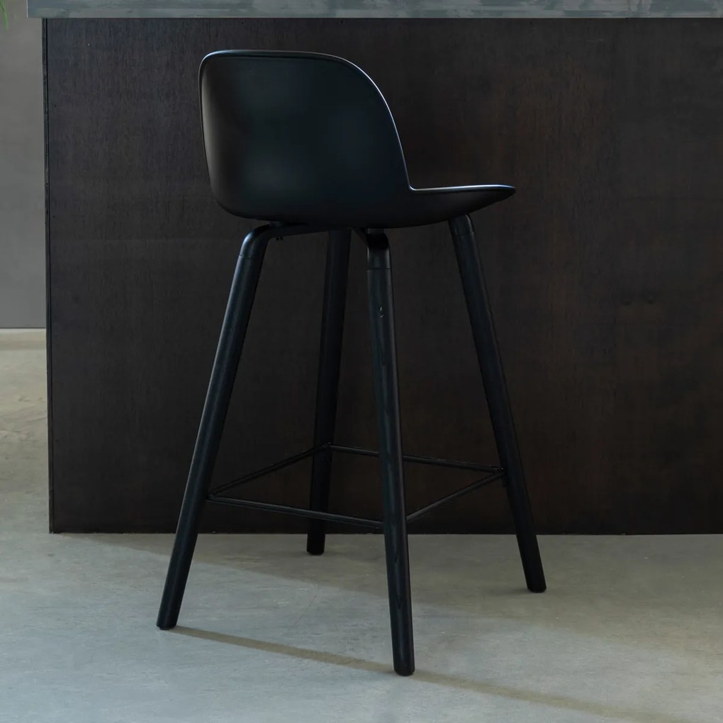 Zuiver Albert Kuip All Black Design Barkruk
