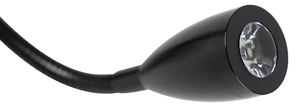 LED Wandlamp zwart met velours kap krokodil dessin 18cm - Brescia Klassiek / Antiek, Modern E27 rond Binnenverlichting Lamp