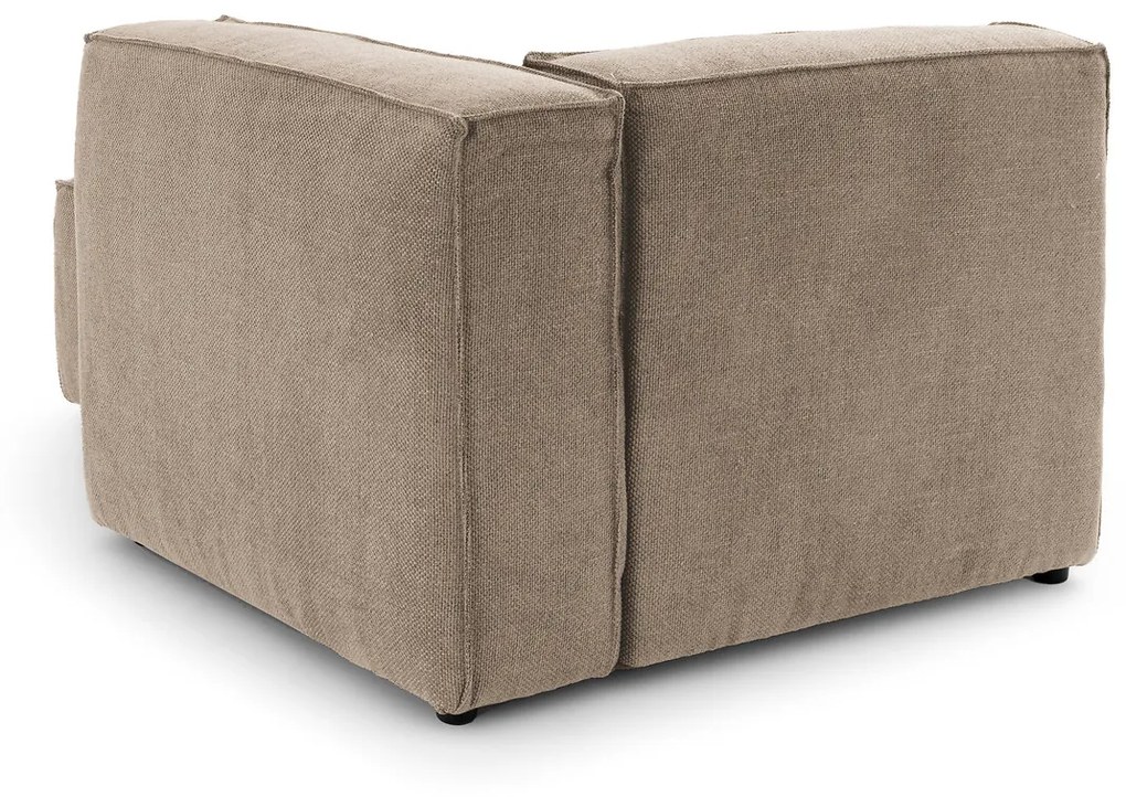 Modulaire longchair getextureerde stof, Seven