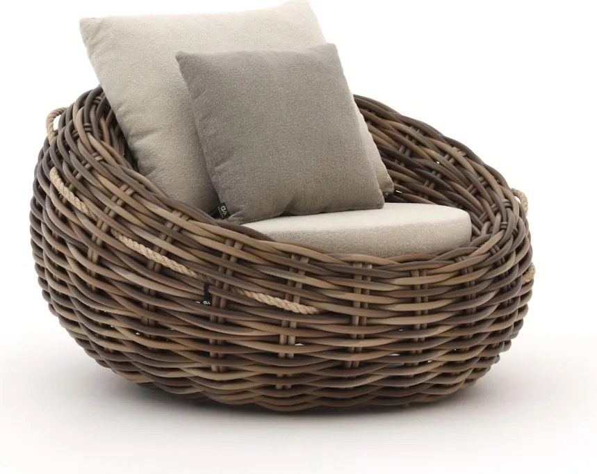 + 15% kassakorting | Lounge tuinstoel | Apple Bee Cocoon | Wicker (vlechtwerk) | Taupe | Kees Smit Tuinmeubelen