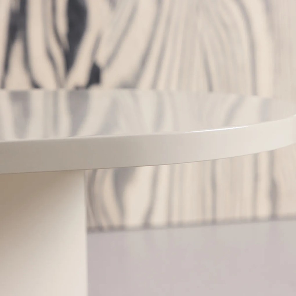 Organische Salontafel Beige - 65 X 130cm.