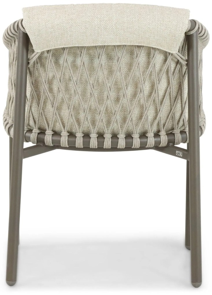 Tuinset 6 personen Aluminium/rope Taupe 4 Seasons Outdoor Allora/Boston