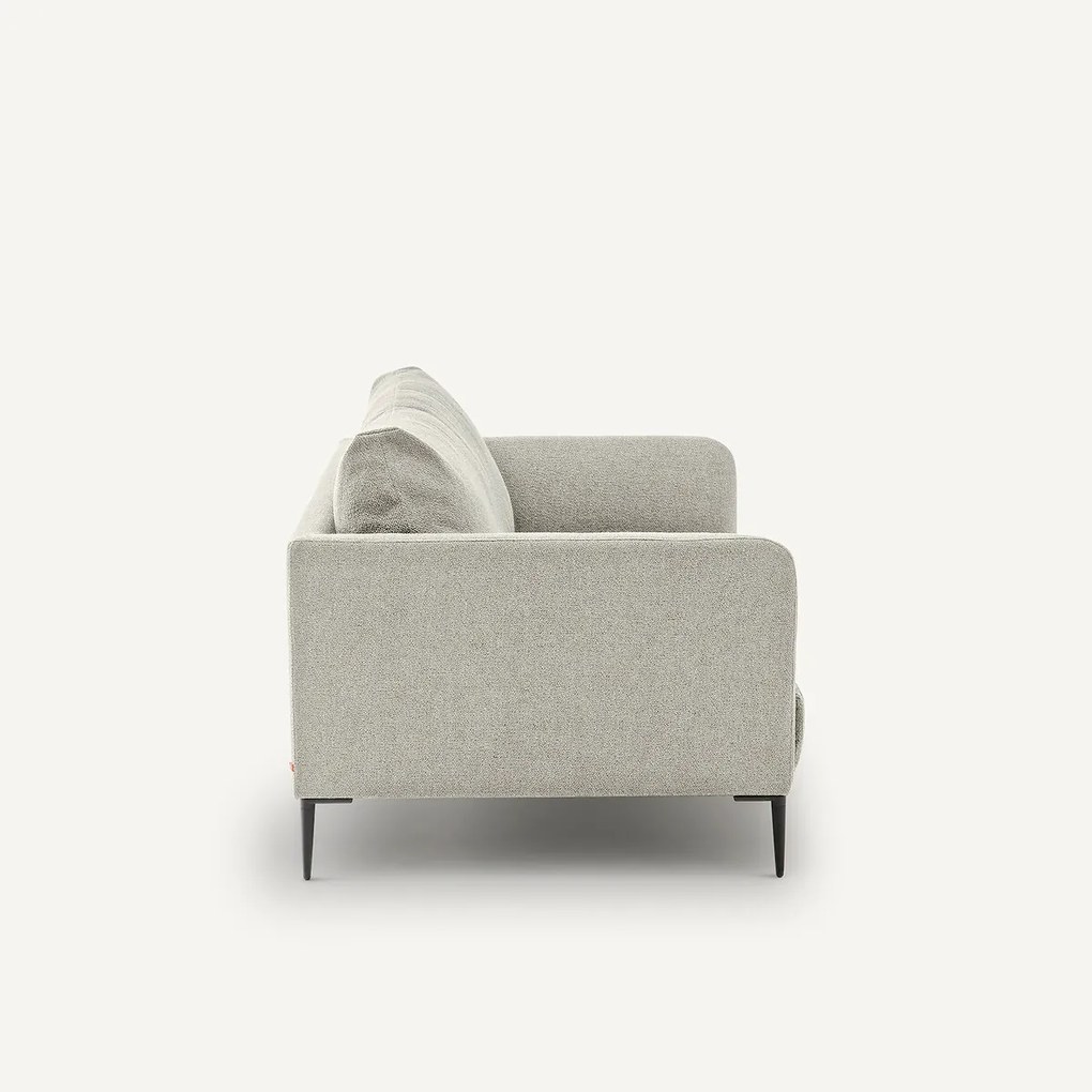 2-zits bank in gemêleerde stof met bouclé-effect Oscar, ontwerp Emmanuel Gallina