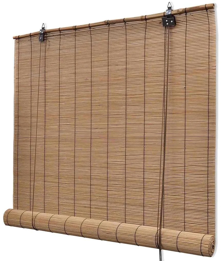 vidaXL Rolgordijn 150x220 cm bamboe bruin