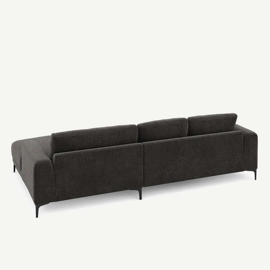 XL hoekbank rechts in chenille fluweel, MARSILE