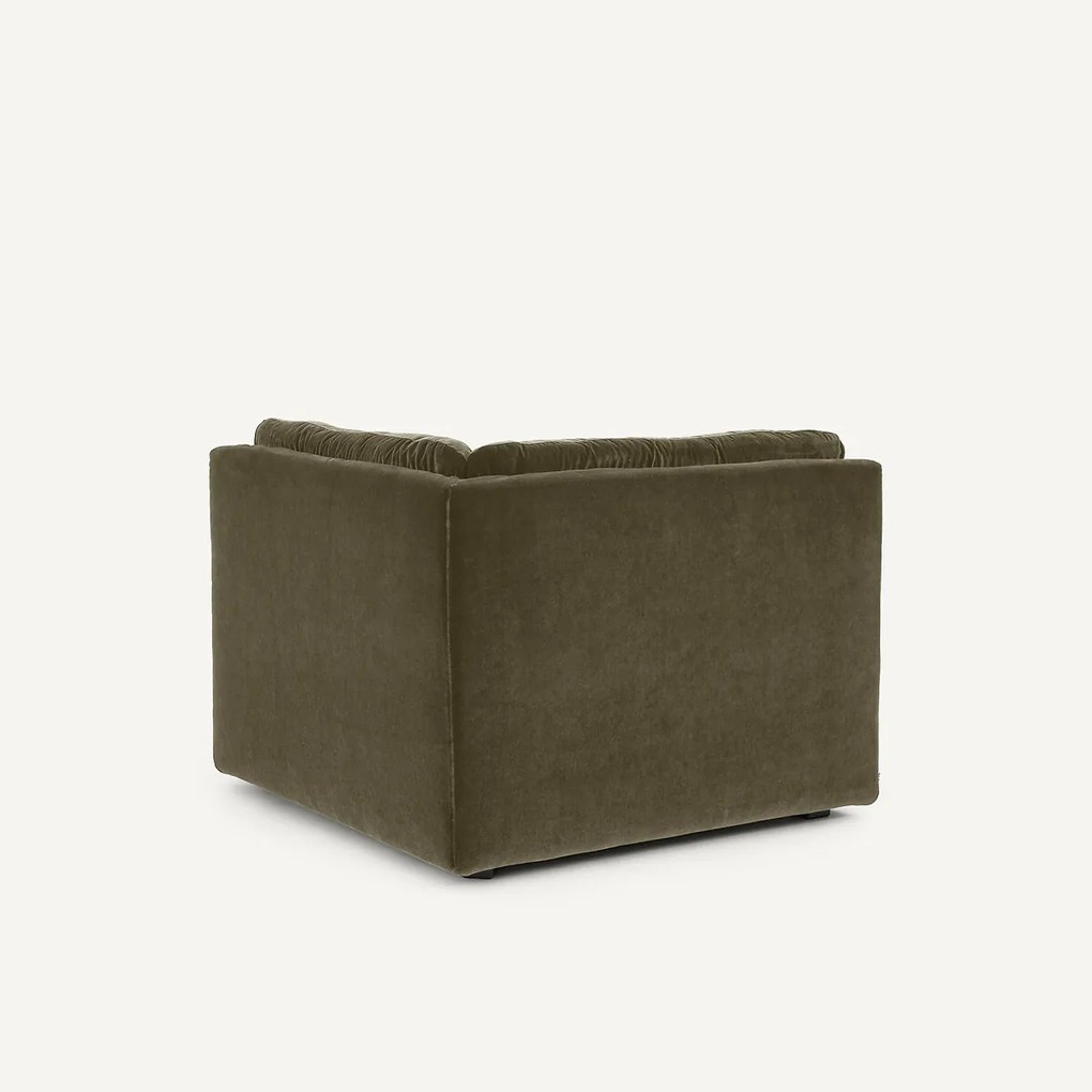 Modulaire 90° hoek in fluweel, GIULIANO