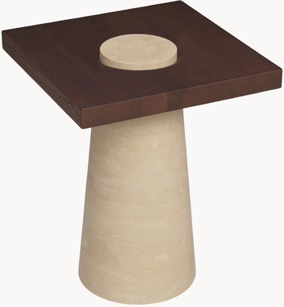 Travertin bijzettafel Grova