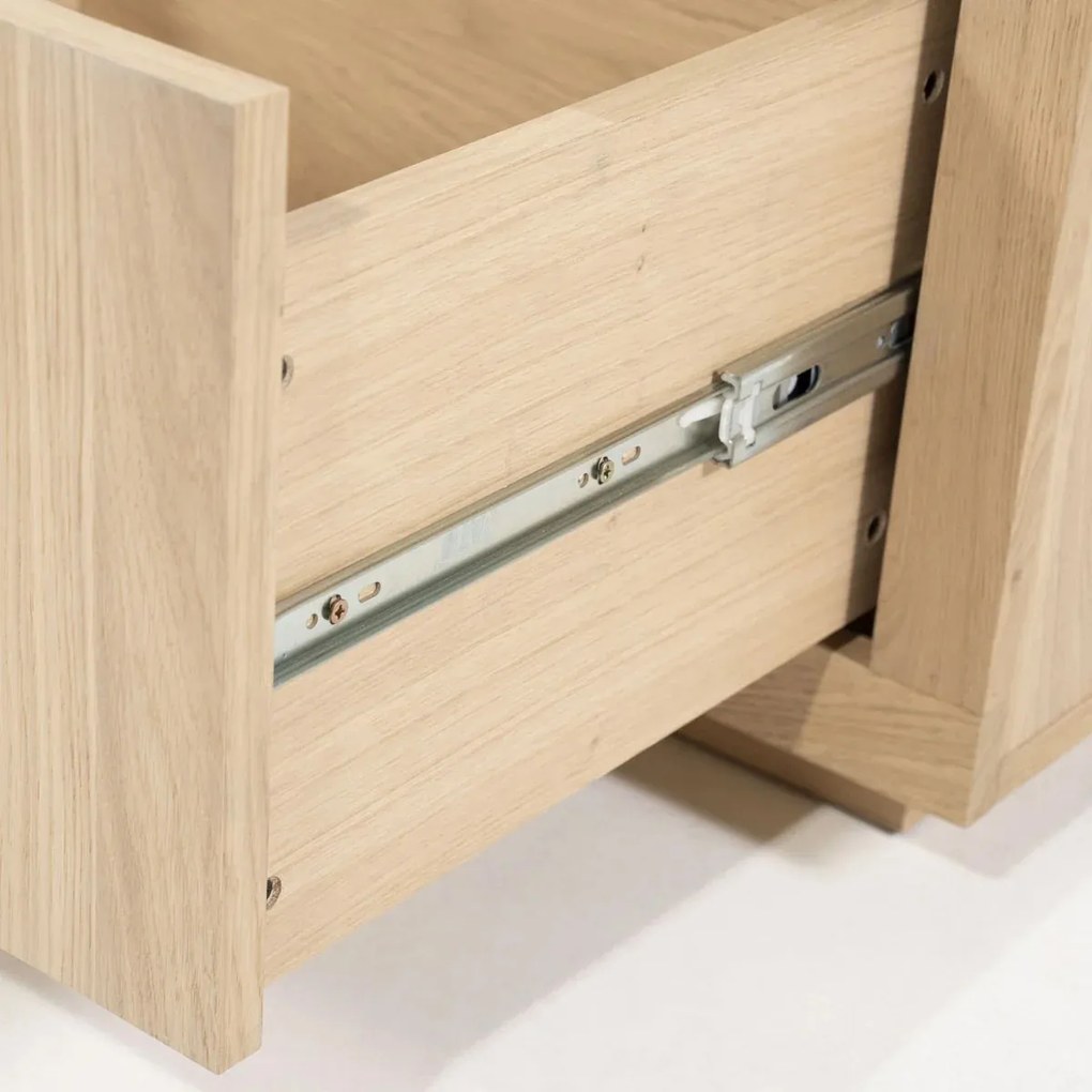 Tv-meubel Naturel Eiken 200 Cm - 200x42x45cm.
