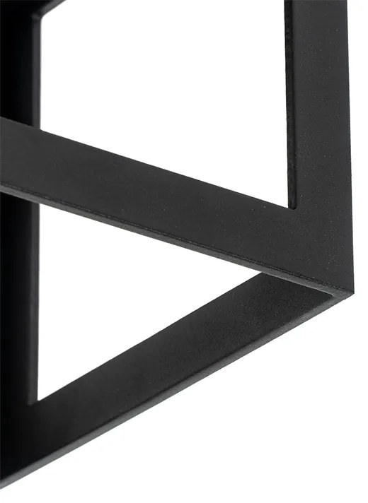 Moderne plafondlamp zwart kubus - Cela Modern E27 vierkant Binnenverlichting Lamp