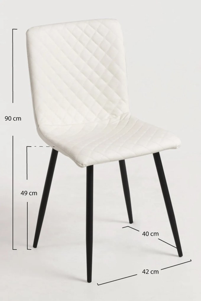 4 Pak Rom Kunstlederen Stoelen