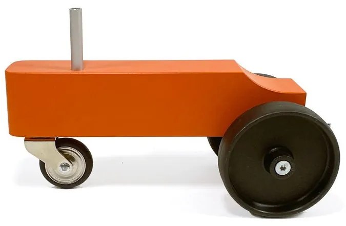 Houten Tractor - Oranje - Handgemaakt - design Floris Hovers