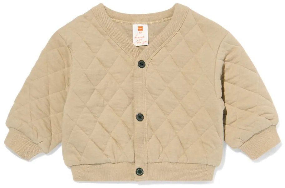HEMA Baby Vest Doorgestikt Bruin (bruin)