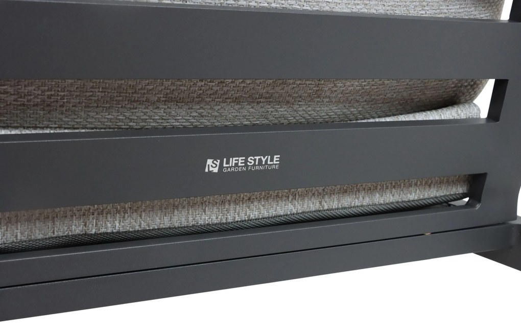 Tuinstoel Aluminium Grijs-antraciet Lifestyle Garden Furniture Nuno
