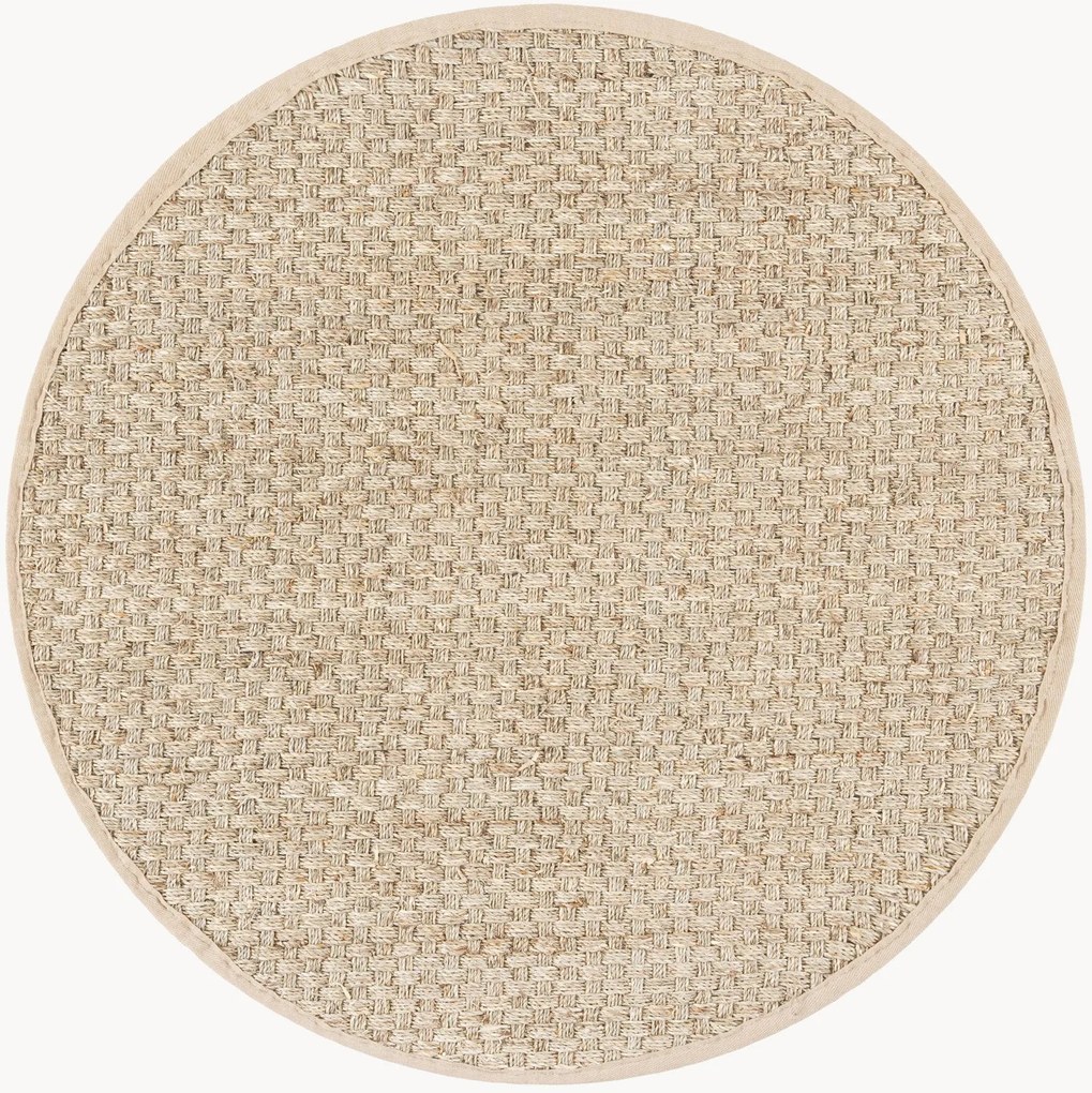 Rond laagpolig zeegras vloerkleed Natural Fibers