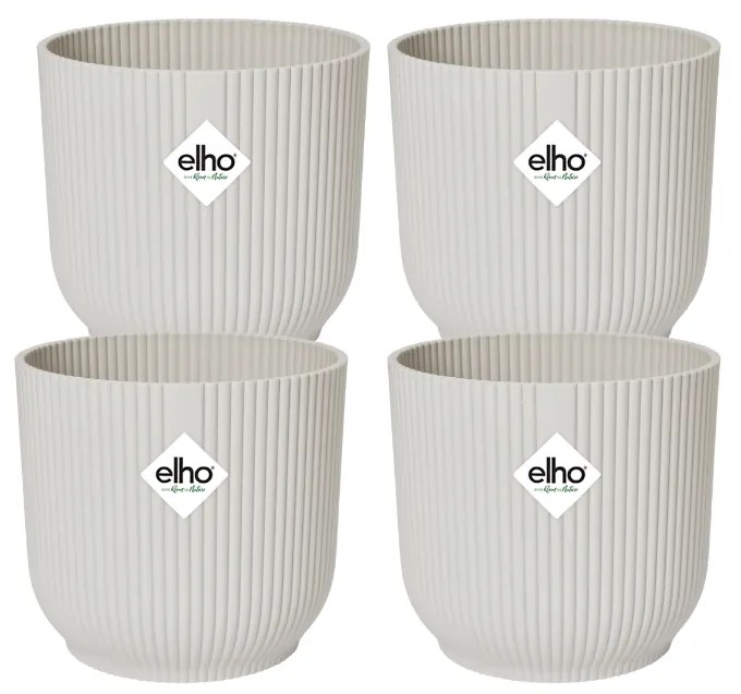 4x Pot elho Vibes Fold Round wit